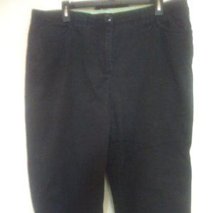 Dark blue jean capri